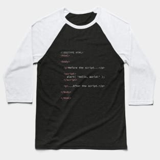 Hello World! Baseball T-Shirt